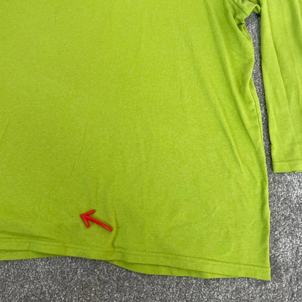 North Face Performance Shirt Mens XXL Hiking Utility Long Sleeve Lime Green